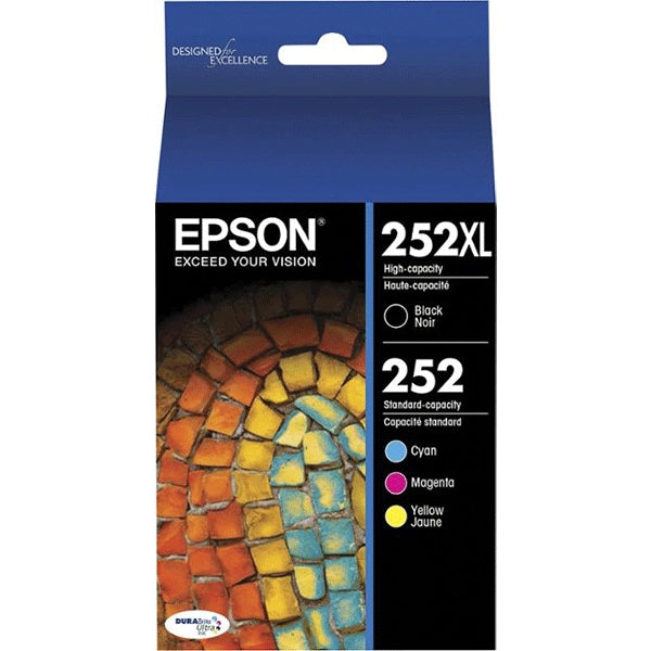 Epson 252XL (Black), 252 (Cyan, Magenta, Yellow) DURABrite Ultra Ink Cartridges Price in Dubai