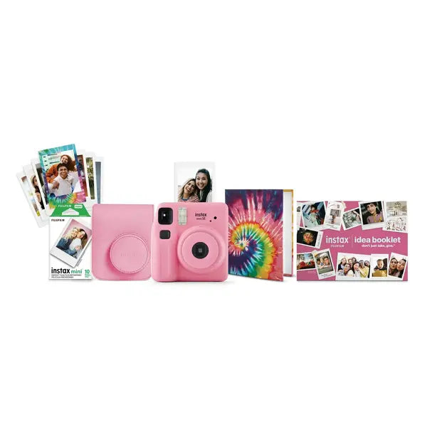 Fujifilm Instax Mini SE Instant Camera (Bundle) – Pink