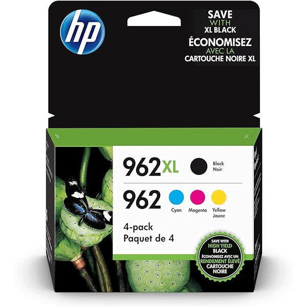 HP 962XL and 962 Ink Cartridges (4 Pack) Black / Tri Color Price in Dubai
