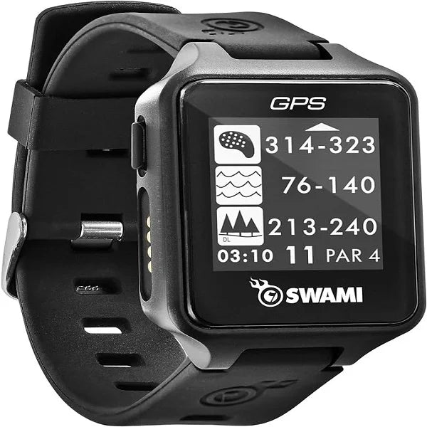 IZZO Golf Swami GPS Watch Black AM Tradez