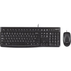 Used Logitech Corded MK120 Keyboard & Mouse Combo – Black