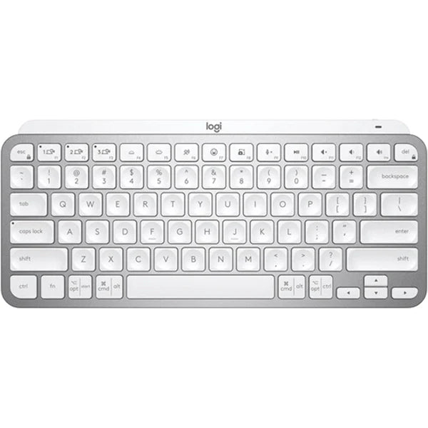 لوحة المفاتيح اللاسلكية لوجيتك إم إكس كيز ميني (920-010473) - رمادي باهت