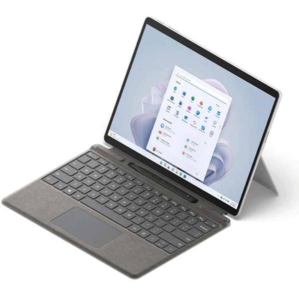 كمبيوتر محمول Microsoft Surface Pro 9 متعدد اللمس مستعمل (الجيل الثاني عشر) Intel Core i5 LPDDR5 256GB SSD - بلاتيني