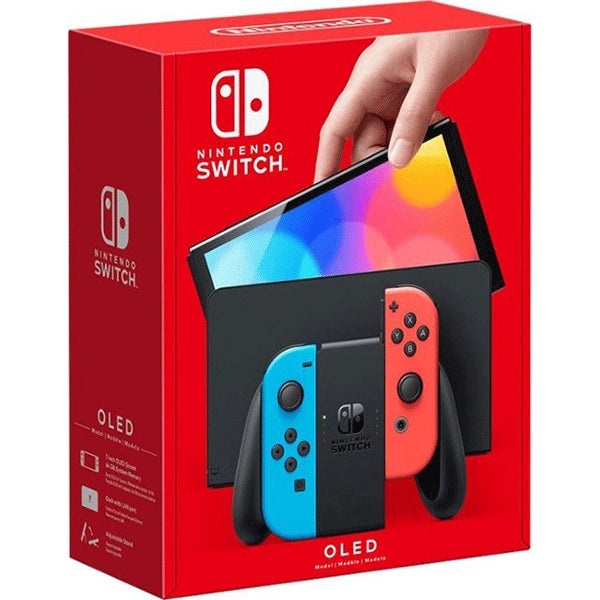 Nintendo Console Switch OLED with Joy-Con Neon Blue / Neon Red Price in Dubai