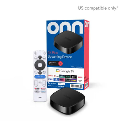 Used Onn Android TV 4K UHD Streaming Device with Voice Remote Control & HDMI Cable