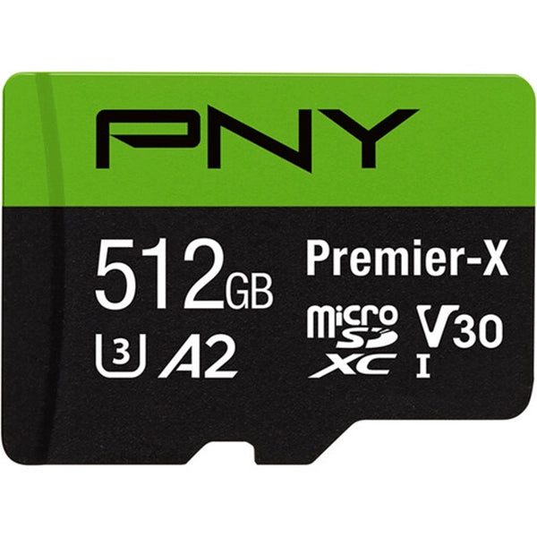 PNY Premier-X Class 10 U3 V30 microSD Flash Memory Card (512GB) with SD Adapter Price in Dubai