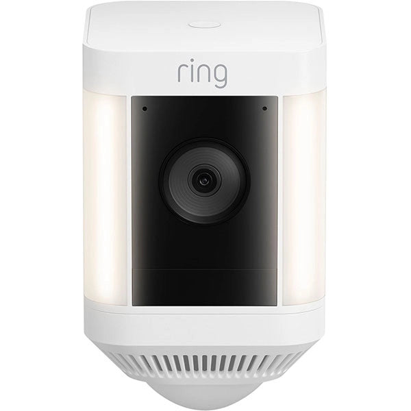 Ring Spotlight Cam Plus Outdoor/Indoor Wireless Battery Camera – White