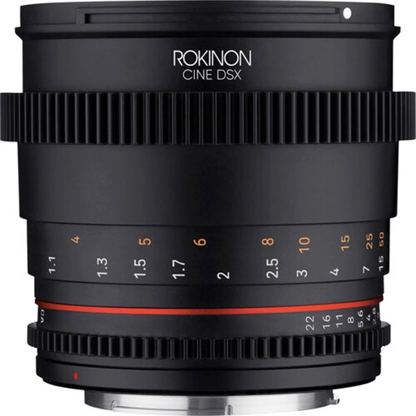 Rokinon 85mm T1.5 High Speed Full Frame Cine DSX Lens for Canon EF Camera Lens