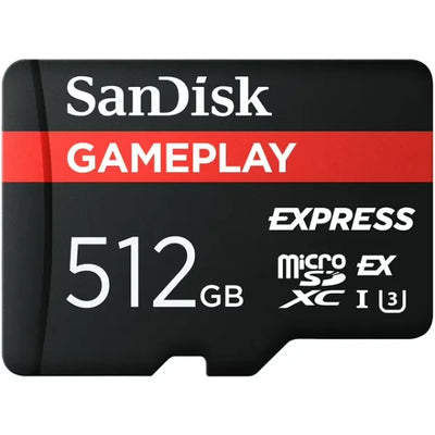 Used SanDisk Gameplay Micro SD Express 880MB/S Memory Card 512GB