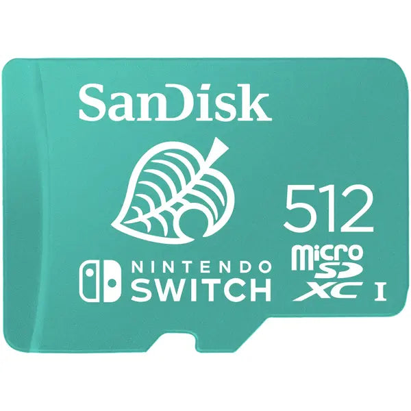 SanDisk Nintendo Switch microSDXC Memory Card (Animal Crossing) 100mb/S 512GB