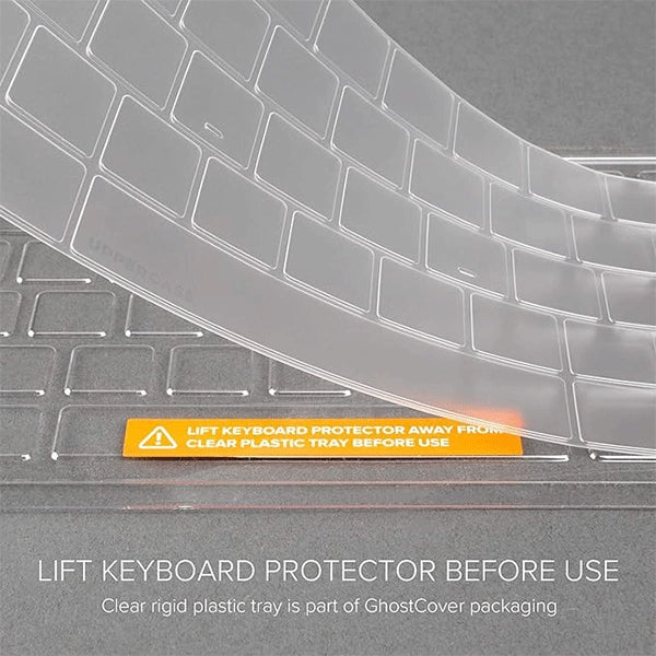 UPPERCASE GhostCover Premium Keyboard Cover Protector for MacBook – Clear