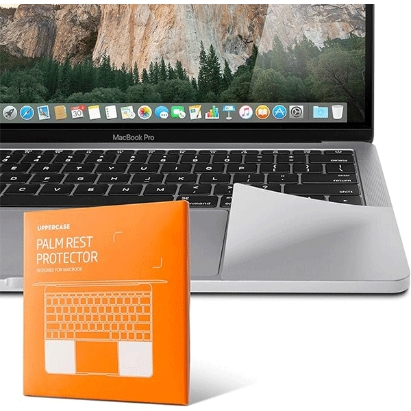 UPPERCASE Ghostshield Premium Palm Rest Protector Skin Cover for MacBook – Silver