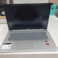 Used HP Laptop 17-cp0012nr, 17.3-inch FHD Display, AMD Ryzen 5 5500U Processor, 8GB DDR4 RAM, 256GB PCIe NVMe M.2 SSD - Silver