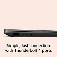 كمبيوتر محمول Microsoft Surface Multi-Touch مستعمل 5 (الجيل الثاني عشر) Intel Core i7 32GB RAM 1TB SSD Windows 11 Pro - أسود مطفي