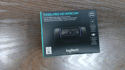 كاميرا ويب مستعملة Logitech C920s PRO بدقة 1080 بكسل عالية الدقة مع مصراع للخصوصية - أسود 