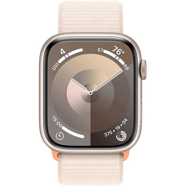Apple Series 9 45mm GPS Smart Watch Aluminum Case with Blue Sport Loop