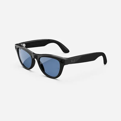 Used Rayban Meta Skyler Sunglasses Shiny (Size 52) - Shiny Black / Transitions Cerulean Blue