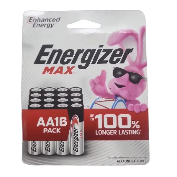 Energizer MAX AA Alkaline Batteries 16 Pack