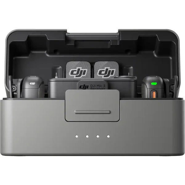 DJI Mic 3 Wireless Microphone System (2TX + 1 RX) with Charging Case