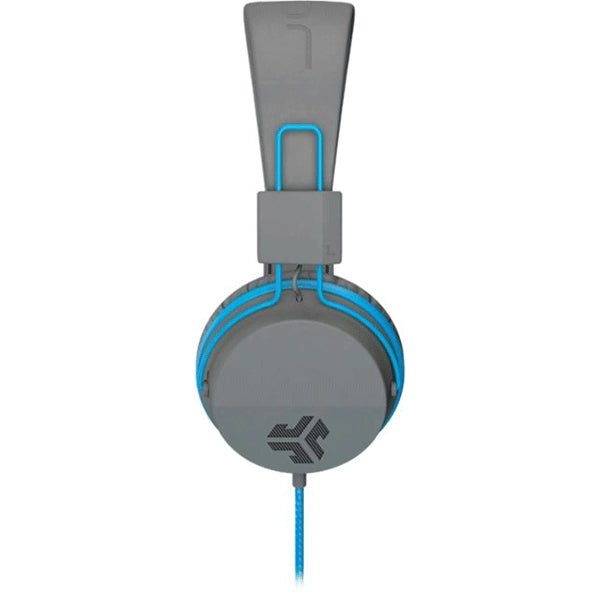 JLab Jbuddies Headphone Studio On-Ear Kids Wired Headphones Gray/Blue