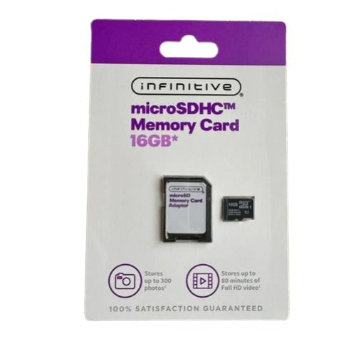 Infinitive High-Performance Mobile microSDHC Memory Card With Adapter