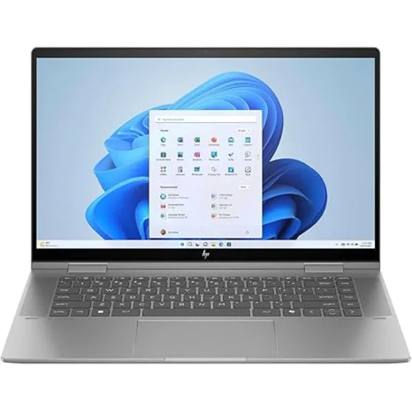 Used HP Envy x360 15-FE1073CL 2-in-1 Laptop with Intel Core Ultra 7 155U, 32GB LPDDR5 RAM, 1TB PCIe NVMe SSD, 15.6-inch Full HD Touchscreen, Windows 11 Home - Natural Silver