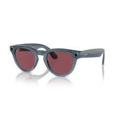 نظارة شمسية Ray-Ban Meta Headliner G15 الذكية باللون الأسود اللامع والأخضر القطبي 