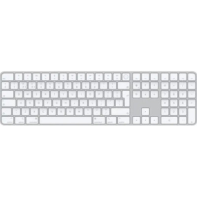 Used Apple Magic Keyboard with Touch ID and Numeric Keypad USB-C (British) White