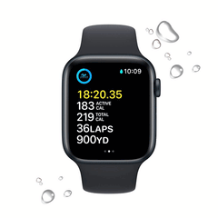 Apple Watch SE 2nd Gen (GPS + Cellular) 44MM/SM Smart Watch Aluminum Case with Sport Band – Midnight Price in Dubai