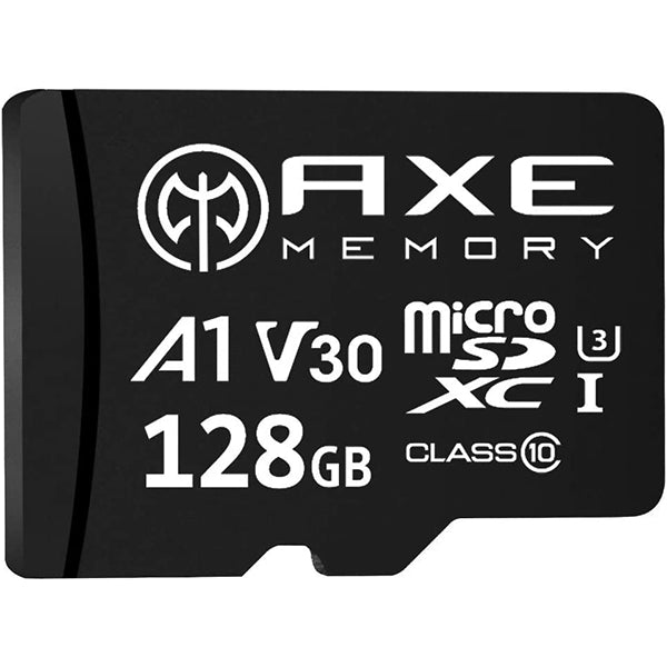 AXE MEMORY 128GB microSDXC Memory Card With Adapter 95MBS