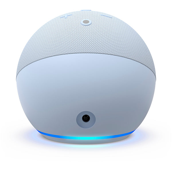 Amazon Echo Dot with Clock (5th Gen) Smart Speaker with Alexa - Cloud Blue
