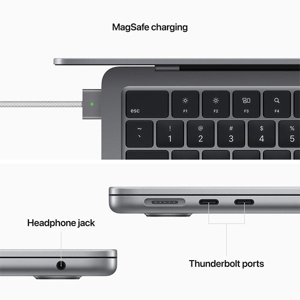 Apple MacBook Air 13.6" Laptop M2 chip (8GB RAM DDR4 512GB SSD) Space Gray - Eng Keyboard