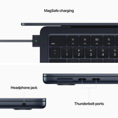 Apple MacBook Air 13.6" Laptop With M2 chip 8GB RAM 512GB SSD - Midnight Price in Dubai