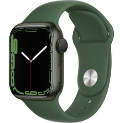 Apple Watch Series 7 (GPS) 41mm Green Aluminum Case with Clover Sport Band
