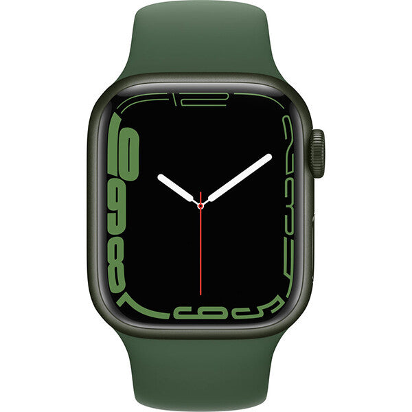 Apple Watch Series 7 (GPS) 41mm Green Aluminum Case with Clover Sport Band