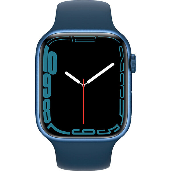 Apple Watch Series 7 (GPS) 45mm Blue Aluminum Case with Abyss Blue Sport Band