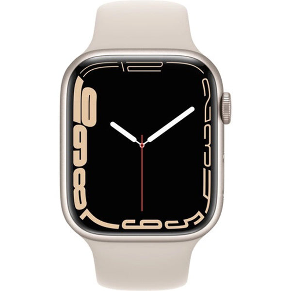 Apple Watch Series 7 (GPS) 41mm Smart Watch Aluminum Case With Sport Band -Starlight