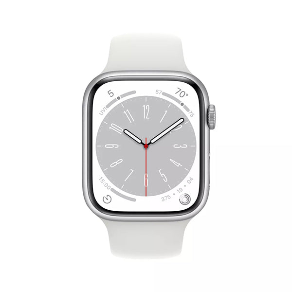 Apple Watch Series 8 (GPS) 41mm/SL Smart Watch Aluminum Case with Sport Band - White Price in Dubai