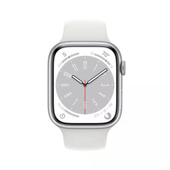 Apple Watch Series 8 (GPS) 41mm/SL Smart Watch Aluminum Case with Sport Band - White