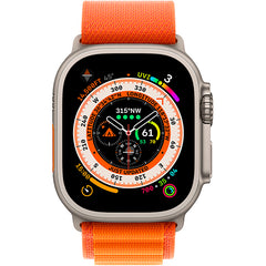 Apple Watch Ultra 49mmM (GPS + Cellular) Titanium Case with Orange Alpine Loop