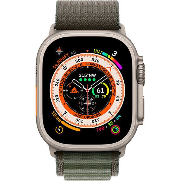 Apple Watch Ultra (GPS) 49mm Smart Watch Titanium Case - Green Alpine Price in Dubai