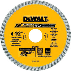 DEWALT 4-12 XP Turbo Diamond Dry or Wet Cutting Blade