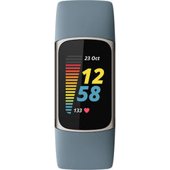 Fitbit Charge 5 Advanced Fitness &amp; Health Tracker - Platinum