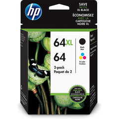 HP 64XL Black64 Tri-Color Ink Cartridges (2Pack)