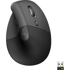 Logitech Lift Vertical Ergonomic Wireless Mouse - Graphite