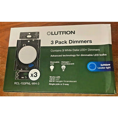 Lutron Dalia Single Pole LED Rotary Dimmer (3 Pack)
