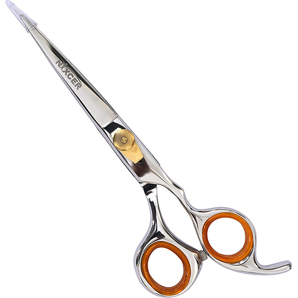 Nixcer Razor Edge Stainless Steel Barber Hair Cutting Scissor 6.5 Silver Gold