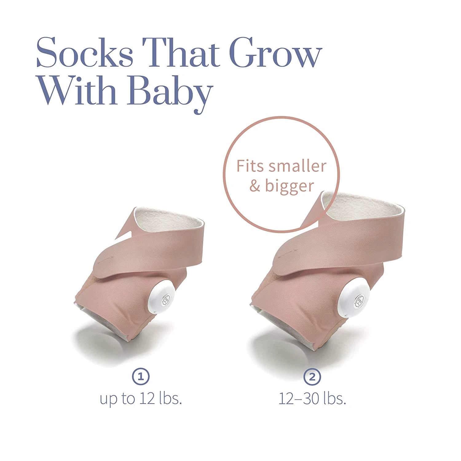 Used Owlet Baby Monitor Smart Sock 3 - Dusty Rose