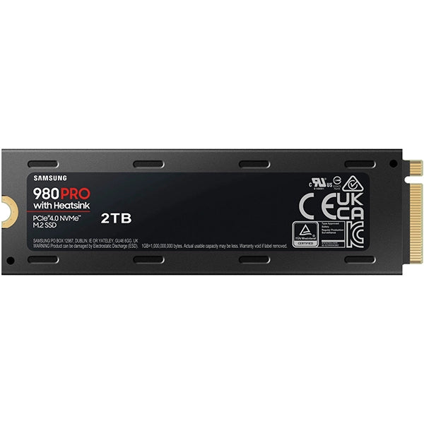 Samsung 980 Pro With Heatsink 2TB Internal SSD PCIe 4.0 NVMe M.2 – Black