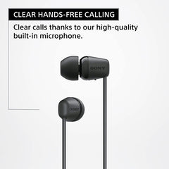 Sony WI C100 Wireless in Ear Bluetooth Headphones with Built in Microphone - Black Price in Dubai
